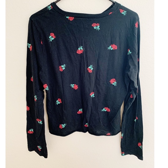 PINK long sleeve crop tee - Picture 2 of 5